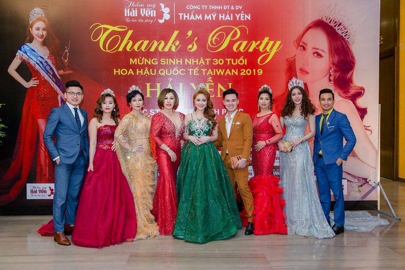 Hoa hậu quốc tế Taiwan Hải Yến rạng rỡ trong đêm Thanks Party