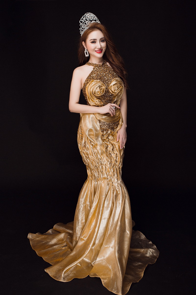 Hoa hậu quốc tế Taiwan Hải Yến đẹp lộng lẫy trong bộ ảnh mới sau khi đăng quang