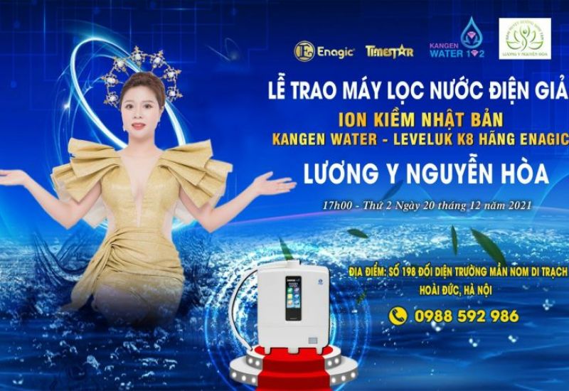 Nhiều cảm xúc trong lễ trao máy lọc nước điện giải ion kiềm Nhật Bản Kangen Water – Leveluk K8 hãng Enagic cho Lương Y Nguyễn Hoà.