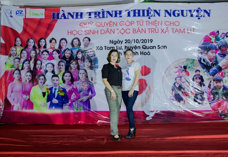 Á hậu Châu Phương Thảo giản dị trong hành trình thiện nguyện tại xã Tam Lư, huyện Quan Sơn,Thanh Hóa  