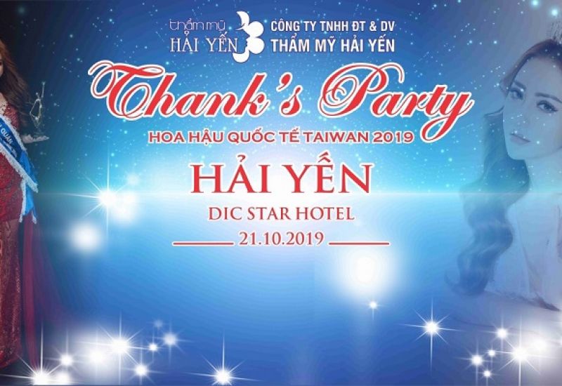 Tiệc Thanks Party và đón tuổi mới của Hoa hậu Quốc tế Taiwan Lê Hải Yến