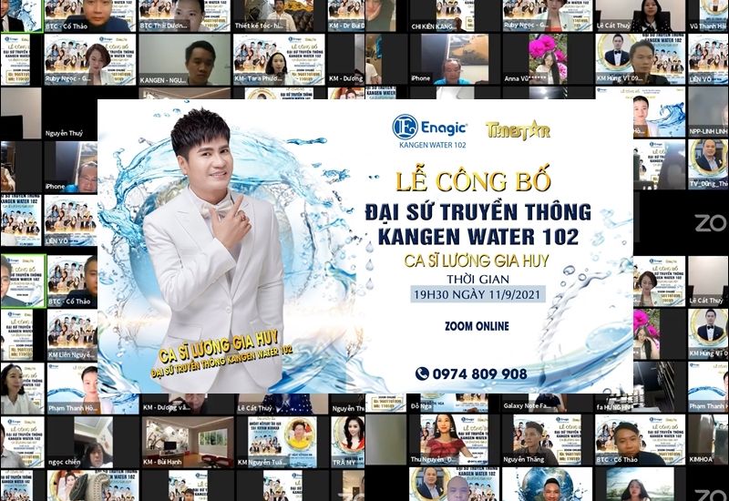 Ca sĩ Lương Gia Huy chính thức trở thành Đại sứ truyền thông Kangen water 102 tại Việt Nam